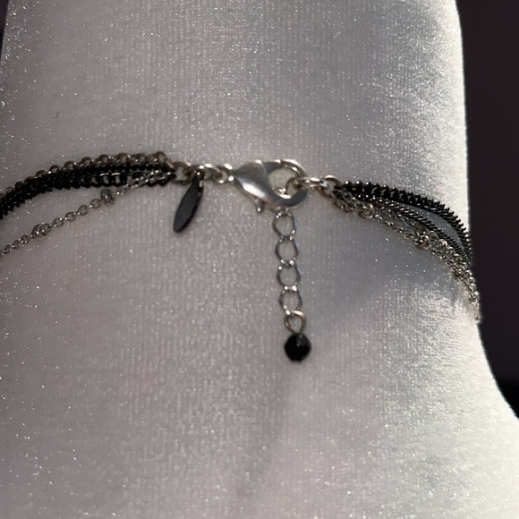 Multi layered chain necklace adjustable lengths fashion stylish dangling charms - Picture 3 of 3